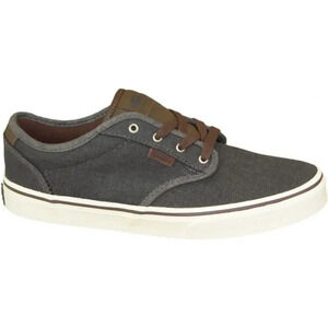 Vans Atwood‎ Deluxe Gray Textile Low Top Lace-Up Skateboard Sneakers Men's 9.5